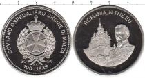 Продать Монеты Мальтийский орден 100 лир 2004 Медно-никель