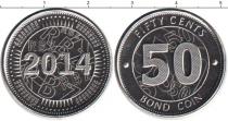 Продать Монеты Зимбабве 50 центов 2014 Медно-никель