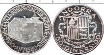 Продать Монеты Андорра 50 динерс 1965 Серебро