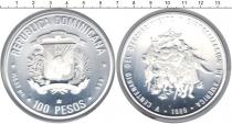 Продать Монеты Доминиканская республика 100 песо 1989 Серебро
