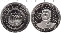 Продать Монеты Либерия 10 долларов 2003 Медно-никель