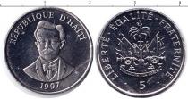 Продать Монеты Гаити 5 гурдес 1997 Медно-никель