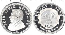 Продать Монеты ЮАР 1 пенни 2006 Серебро
