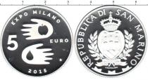 Продать Монеты Сан-Марино 5 евро 2015 Серебро