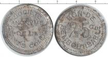 Продать Монеты Коморские острова 25 сентим 1921 Алюминий