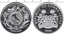 Продать Монеты Сьерра-Леоне 10 долларов 2006 Серебро