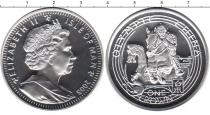 Продать Монеты Остров Мэн 1 крона 2008 Серебро