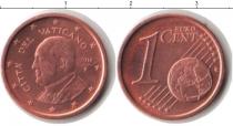 Продать Монеты Ватикан 1 евроцент 2014 Медь