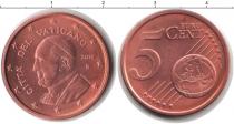 Продать Монеты Ватикан 5 евроцентов 2014 Медь