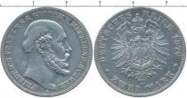 Продать Монеты Рейсс 2 марки 1876 Серебро