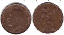 Продать Монеты Великобритания 1/2 пенни 1911 Медь