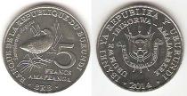 Продать Монеты Бурунди 5 франков 2014 Алюминий