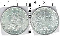 Продать Монеты ФРГ 10 марок 1972 Серебро