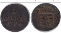 Продать Монеты Саксен-Веймар-Эйзенах 1 хеллер 1794 Медь