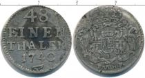 Продать Монеты Саксония 1/48 талера 1740 Серебро
