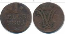 Продать Монеты Гессен-Кассель 1 хеллер 1801 Медь