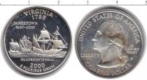 Продать Монеты США 25 центов 2000 Серебро