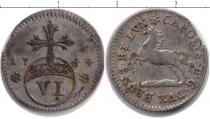Продать Монеты Брауншвайг-Вольфенбюттель 1/6 талера 1744 Серебро