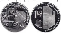 Продать Монеты Франция 1 1/2 евро 2004 Серебро