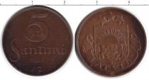 Продать Монеты Латвия 5 лат 1922 Медь
