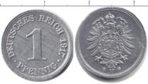 Продать Монеты Третий Рейх 1 пфенниг 1917 Цинк