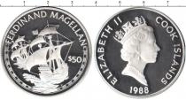 Продать Монеты Острова Кука 50 долларов 1988 Серебро