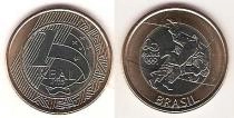 Продать Монеты Бразилия 1 реал 2015 Биметалл