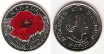 Продать Монеты Канада 25 центов 2015 Никель