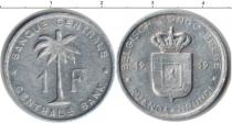 Продать Монеты Бельгийское Конго 1 сантим 1959 Алюминий