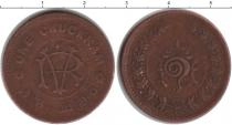 Продать Монеты Траванкор 1 хукрам 1906 Медь