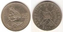 Продать Монеты Гватемала 25 сентаво 2011 Медно-никель