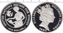 Продать Монеты Соловьиные острова 5 долларов 1985 Серебро