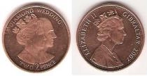 Продать Монеты Гибралтар 2 пенса 2007 сталь с медным покрытием