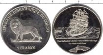 Продать Монеты Конго 5 франков 2000 Медно-никель