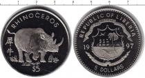 Продать Монеты Либерия 5 долларов 1997 Медно-никель