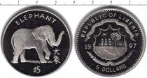 Продать Монеты Либерия 5 долларов 1997 Медно-никель