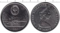 Продать Монеты Святая Елена 25 пенсов 1980 Медно-никель