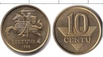 Продать Монеты Литва 10 сенти 1998 