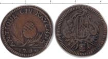 Продать Монеты Ватикан 1 кватрино 1744 