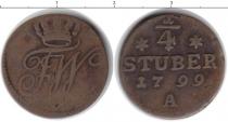 Продать Монеты Восточная Фризия 1/4 штюбера 1799 Медь