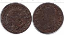 Продать Монеты Франция 5 сентим 0 Медь