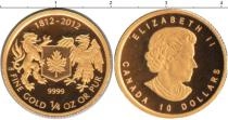 Продать Монеты Канада 10 долларов 2012 Золото
