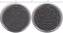 Продать Монеты Австрия 2 крейцера 1918 Цинк