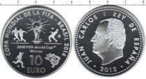 Продать Монеты Испания 10 евро 2013 Серебро