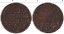 Продать Монеты Анхальт 3 пфеннига 1760 Медь