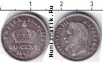 Продать Монеты Франция 20 сантим 1867 Серебро