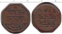 Продать Монеты Мевар 1 анна 1943 Медь