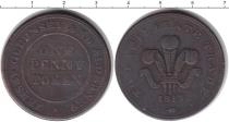 Продать Монеты Остров Джерси 1 пенни 1813 Медь