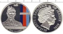 Продать Монеты Остров Джерси 5 фунтов 2010 Серебро