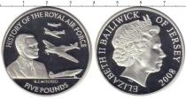 Продать Монеты Остров Джерси 5 фунтов 2008 Серебро